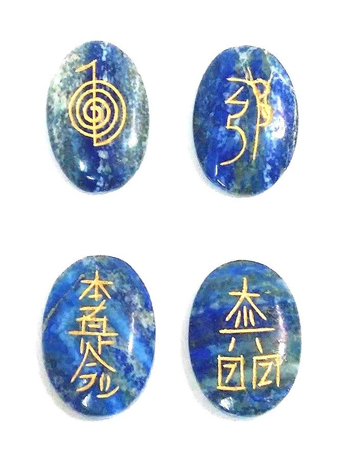 Maitri Export Reiki Symbol Crystal Stone Set 4 pc for Reiki Healing and Crystal Healing Stones(Cho ku rei, Sei he ki, Hon sha ze sho nen, Dai ko myo) - Image 1